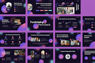create investor ready startup fundraising pitch presentation sales deck on canva