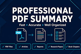 summarize any PDF, article or document