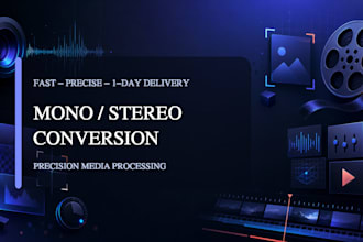 convert mono audio to stereo or stereo to mono