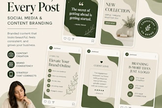 design branded social media templates
