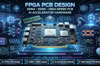 design fpga pcb, ddr4 ddr5 pcb layout, ai accelerator and high speed pcb