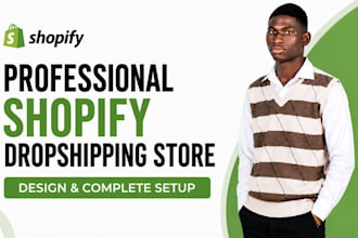 design a professional shopify dropshipping store