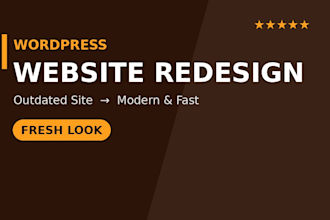 redesign your outdated wordpress website into a modern fast website