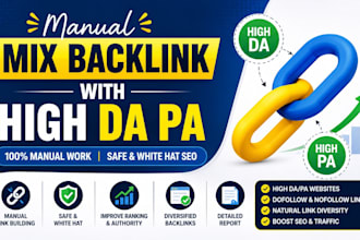 build manual mix backlinks for safe and effective link building
