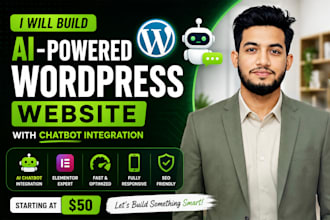 build an ai powered wordpress website with chatbot integration