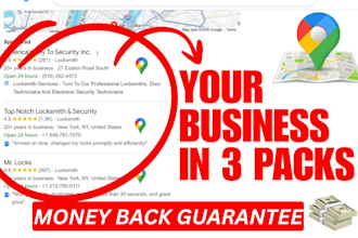 optimize your gmb for google maps 3 pack ranking and local SEO