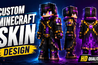 create a custom high quality minecraft skin for your character