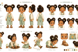 design a custom childrens book character