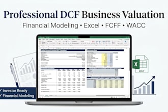 build a professional dcf valuation and financial model in excel