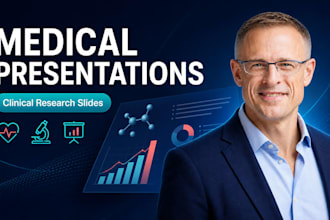 create medical presentation clinical research powerpoint slides for healthcare
