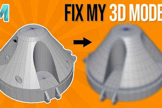 do 3d model, fix, edit, modify, and prepare stl files for 3d printing