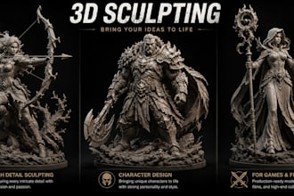 bringing characters creatures and collectibles to life in 3d