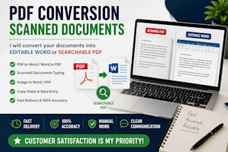 convert scanned documents and images into searchable PDF
