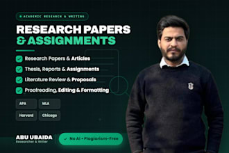 write a well researched paper or assignment with no ai and citations