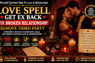 cast powerful love spell get ex back fix broken relationship, remove third party