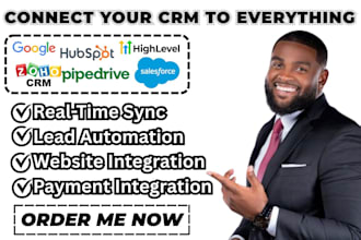 connect your CRM to your website, forms, email marketing, and payment tools