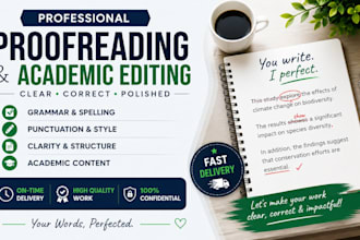 edit and proofread professional documents