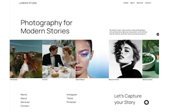 build squarespace photography website illustrator website videographer website