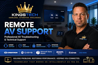 remote av system troubleshooting and technical support