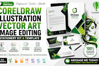 design coreldraw illustration vector art image editing stationery kit template