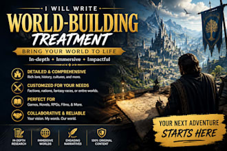 write seo game lore, worldbuilding, story, script, and video game content