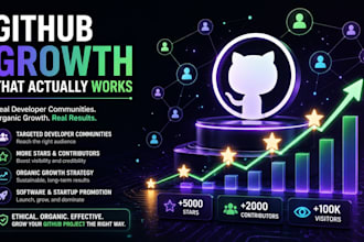 promote your github project to real developer communities and grow organic users