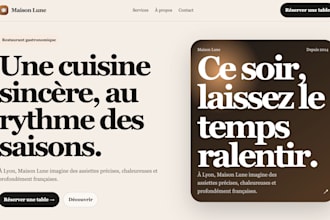 create a modern responsive business website