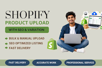bulk shopify product upload and ecommerce product listing expert