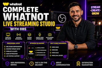build your complete whatnot live streaming studio with obs