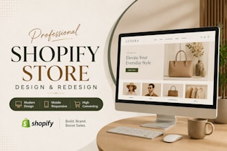 design or redesign a modern shopify store that converts