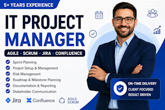 manage your IT project using agile scrum, jira and confluence