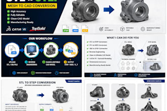 convert stl or obj to step cad model