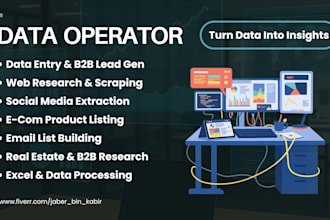 be your data operator, virtual assistant and worker