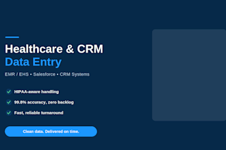 provide accurate healthcare data entry salesforce CRM updates