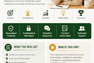 be your professional life coach for confidence mindset and personal growth