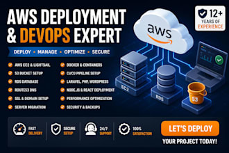deploy, manage, fix and optimize your AWS ec2, s3 and devops server
