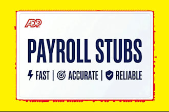 do stubs, form w2, 1040 and 1099 urgent fast
