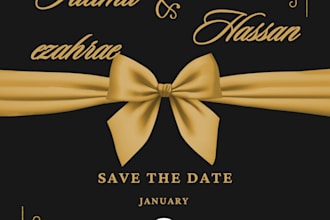 design elegant wedding invitation card and rsvp