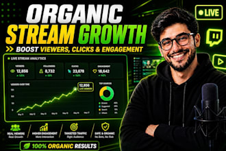 click farming, stream organically to boost viewers and clicks
