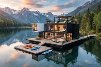 design modern 3d shipping container homes and prefab houses