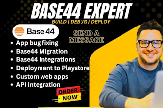 base44 bug fixing base44 deployment base44 migration base44 integration web app