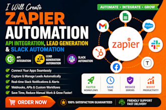 build zapier workflow, CRM automation and custom zaps