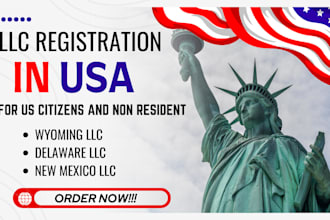 do US llc registration, ein number, wyoming llc and delaware llc formation