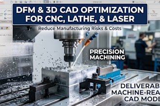 design and optimize 3d cad models for cnc machining