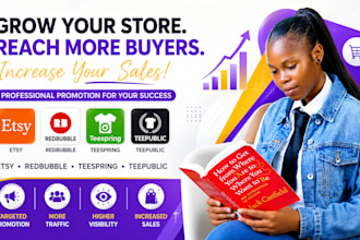 do etsy store promotion, redbubble promotion teespring teepublic marketing