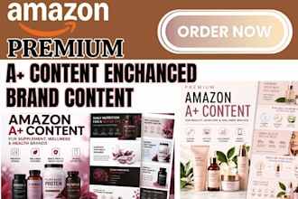 design premium amazon a plus content for supplement, wellness and health brands