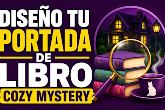 diseno tu portada de libro cozy mystery