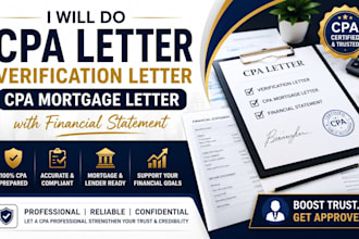 do cpa letter verification letter cpa mortgage letter with financial statement