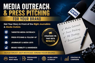 do media outreach and press pitching for your brand