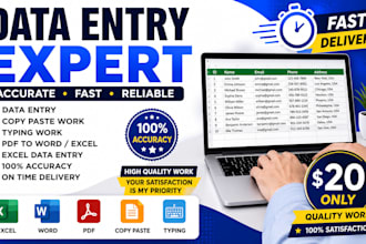 do data entry and copy paste